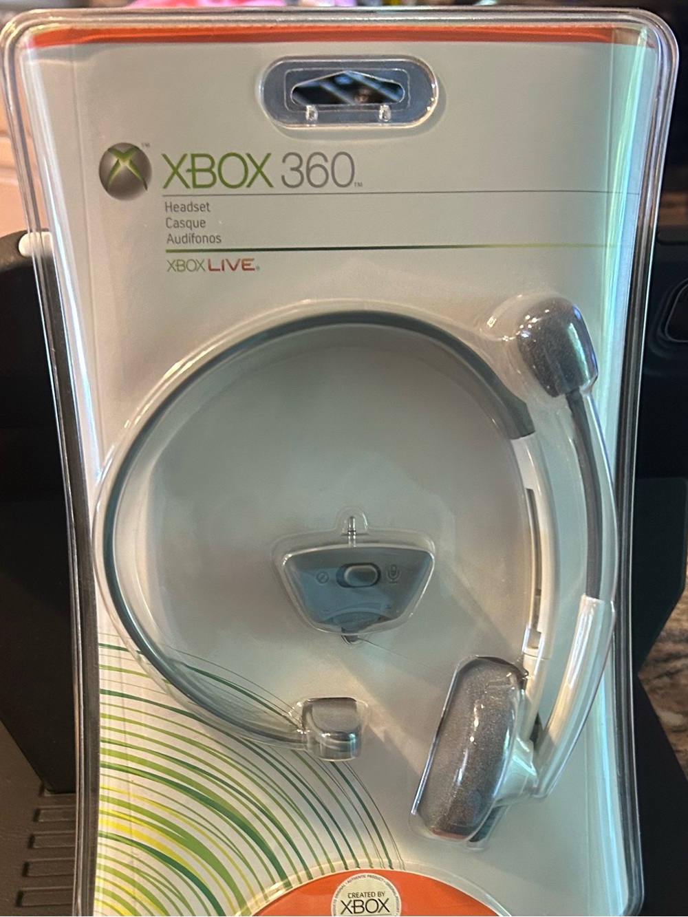 Original X Box 360 Headset/Genuine Microphone- New in Sealed Package